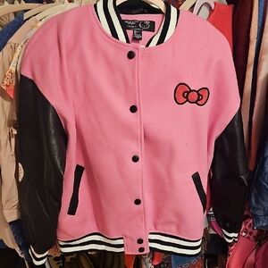 Hello Kitty Pink and Black Womens Jacket